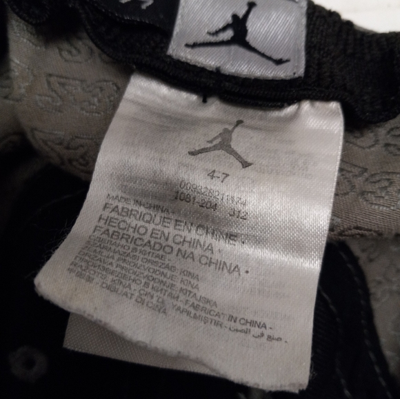 Air Jordan Embroidery 23 Flat Brim Gray Black Kids Boys Print 4-7 Fitted Hat Cap - Picture 4 of 12